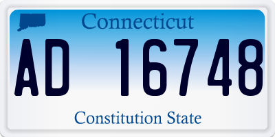 CT license plate AD16748