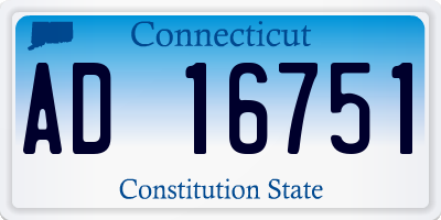 CT license plate AD16751