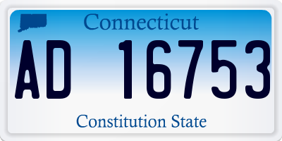 CT license plate AD16753