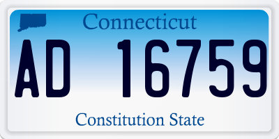 CT license plate AD16759