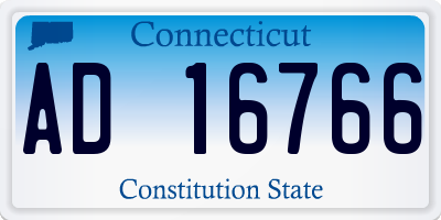 CT license plate AD16766