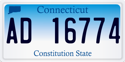 CT license plate AD16774