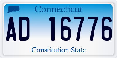 CT license plate AD16776