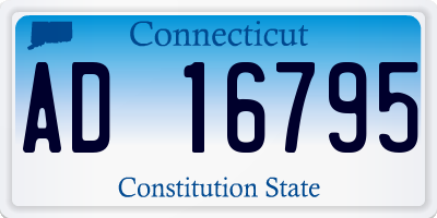 CT license plate AD16795