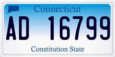CT license plate AD16799