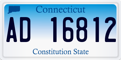 CT license plate AD16812