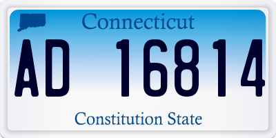 CT license plate AD16814