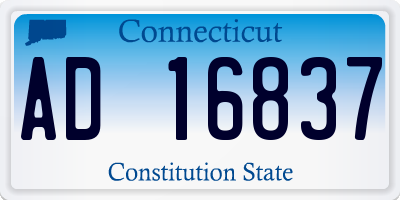 CT license plate AD16837