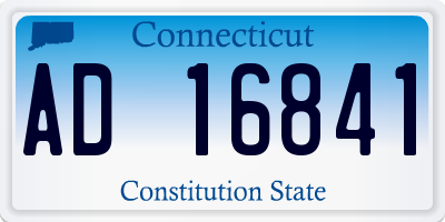 CT license plate AD16841