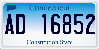 CT license plate AD16852