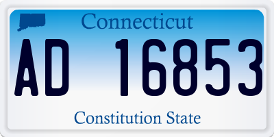 CT license plate AD16853
