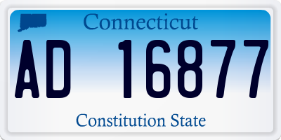 CT license plate AD16877