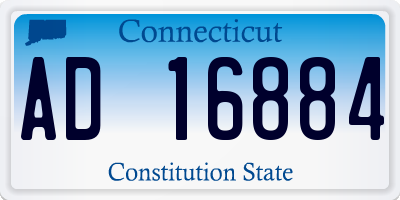 CT license plate AD16884