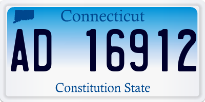 CT license plate AD16912