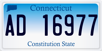 CT license plate AD16977