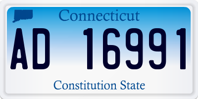 CT license plate AD16991