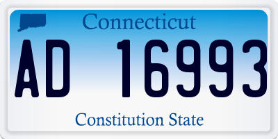 CT license plate AD16993