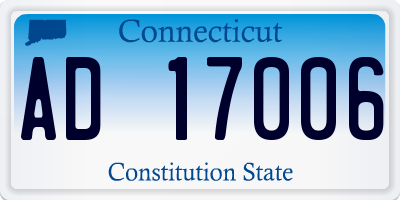 CT license plate AD17006