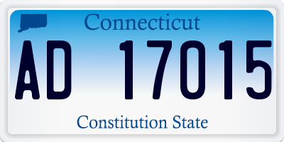 CT license plate AD17015