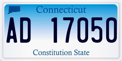 CT license plate AD17050