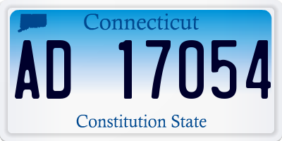 CT license plate AD17054