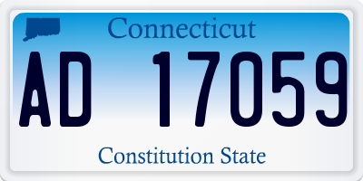 CT license plate AD17059