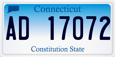 CT license plate AD17072