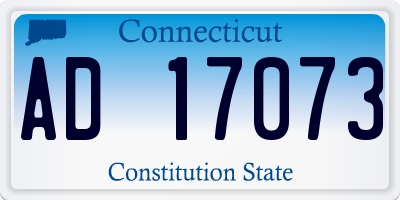 CT license plate AD17073