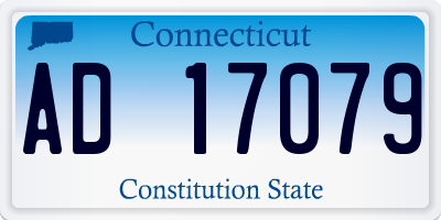 CT license plate AD17079