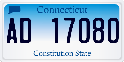 CT license plate AD17080