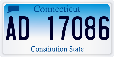 CT license plate AD17086