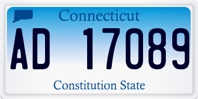 CT license plate AD17089
