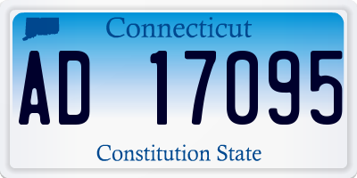 CT license plate AD17095