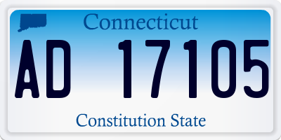 CT license plate AD17105