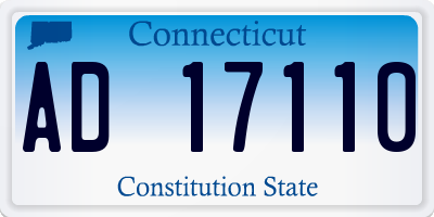 CT license plate AD17110