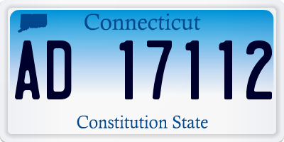 CT license plate AD17112