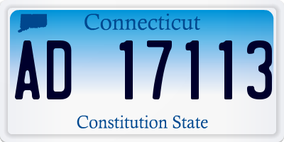 CT license plate AD17113