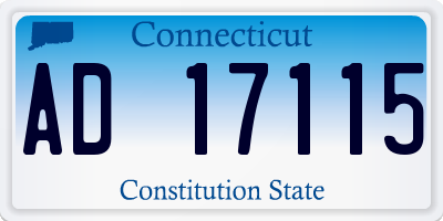 CT license plate AD17115