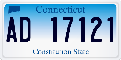 CT license plate AD17121