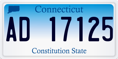 CT license plate AD17125