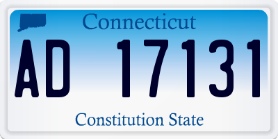 CT license plate AD17131