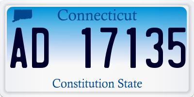 CT license plate AD17135