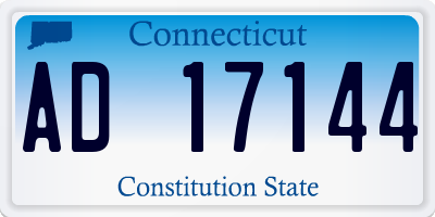 CT license plate AD17144