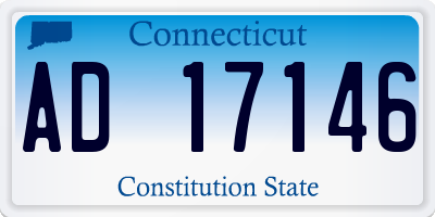 CT license plate AD17146