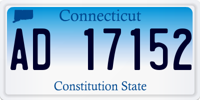 CT license plate AD17152