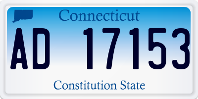 CT license plate AD17153