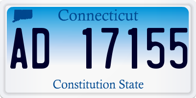 CT license plate AD17155