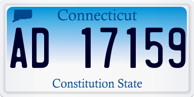 CT license plate AD17159
