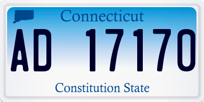CT license plate AD17170