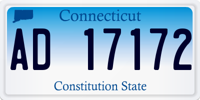 CT license plate AD17172